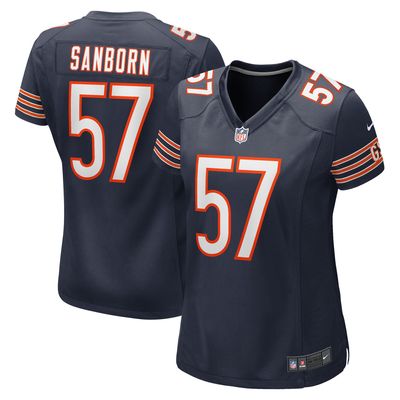 Women's Nike Jack Sanborn Navy Chicago Bears Game Player Jersey