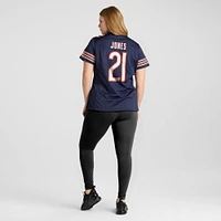 Maillot de match Nike Jaylon Jones bleu marine des Chicago Bears pour femme