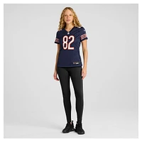 Maillot de match Nike John Jackson bleu marine des Chicago Bears pour femme