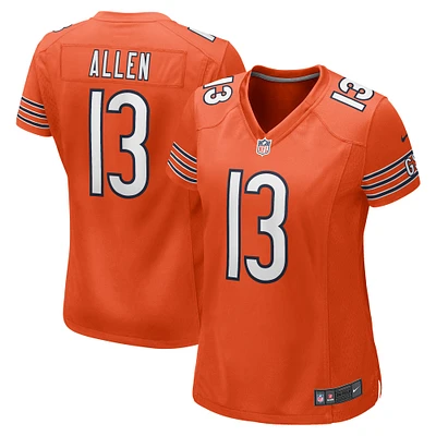 Maillot de match alternatif Nike Keenan Allen pour femme, orange des Chicago Bears