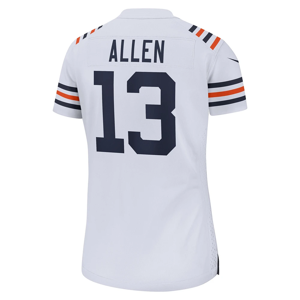 Maillot de match alternatif Nike Keenan Allen pour femme des Chicago Bears, blanc