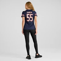 Maillot Nike Khalid Kareem pour femme, bleu marine, Chicago Bears Team Game