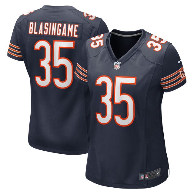 Maillot de joueur jeu Nike Khari Blasingame pour femmes, bleu marine, Chicago Bears