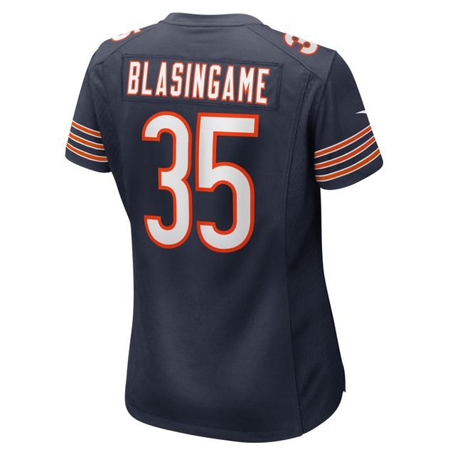 Maillot de joueur jeu Nike Khari Blasingame pour femmes, bleu marine, Chicago Bears