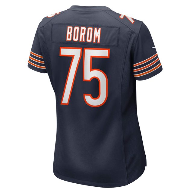 Maillot de match Nike Larry Borom pour femmes, bleu marine, Chicago Bears