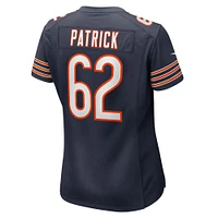 Maillot de match Nike Lucas Patrick des Chicago Bears pour femme, bleu marine