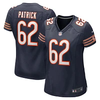 Maillot de match Nike Lucas Patrick des Chicago Bears pour femme, bleu marine