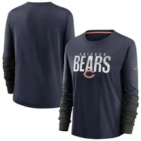 Vineyard Vines Navy Chicago Bears Helmet Long Sleeve T-Shirt