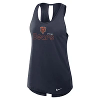 Débardeur Nike Chicago Bears Crossback Performance bleu marine pour femme