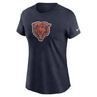 Women's Nike Navy Chicago Bears  Primary Logo T-Shirt
