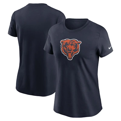 Women's Nike Navy Chicago Bears  Primary Logo T-Shirt