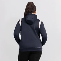 Sweat à capuche Nike Chicago Bears Sideline Stack Performance pour femme - Bleu marine