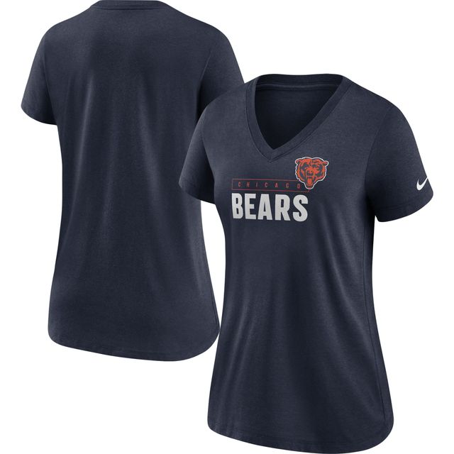 Plus Size - NFL Chicago Bears Navy V-Neck Football Tee - Torrid