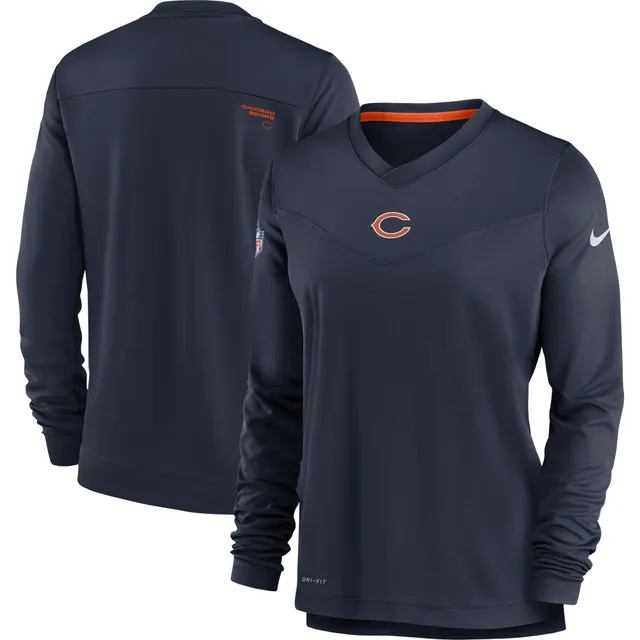 Women's Nike Navy Chicago Bears City Mascot Breathe Long Sleeve T-Shirt