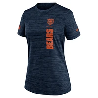 T-shirt Nike pour femmes, bleu marine, Chicago Bears, Velocity Performance