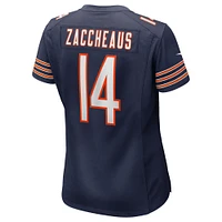 Maillot Nike Olamide Zaccheaus bleu marine pour femme des Chicago Bears