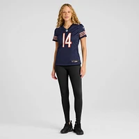 Maillot Nike Olamide Zaccheaus bleu marine pour femme des Chicago Bears