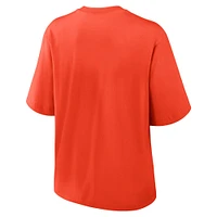 T-shirt Nike orange Chicago Bears Glory Arch Boxy pour femme