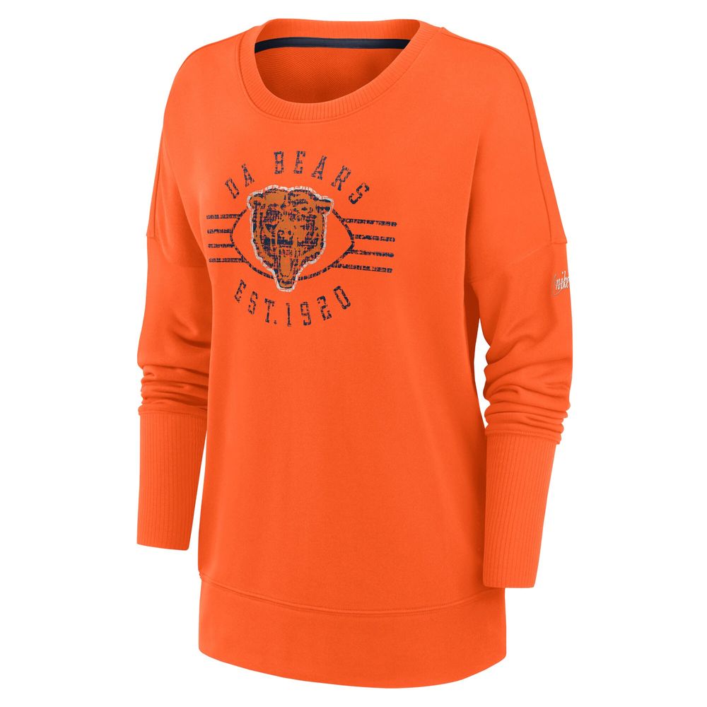 Women's Nike Orange Chicago Bears Rewind Playback - Long Sleeve T-Shirt