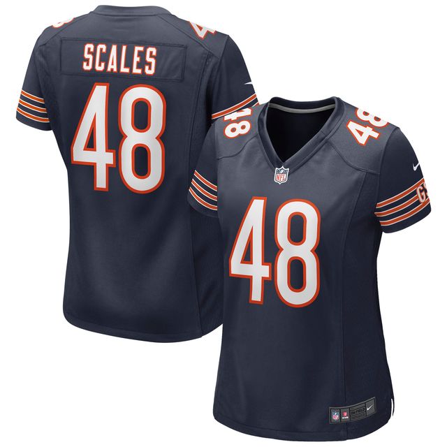 Maillot de match Nike Patrick Scales pour femmes, bleu marine, Chicago Bears