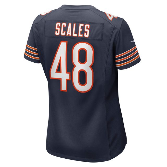 Maillot de match Nike Patrick Scales pour femmes, bleu marine, Chicago Bears