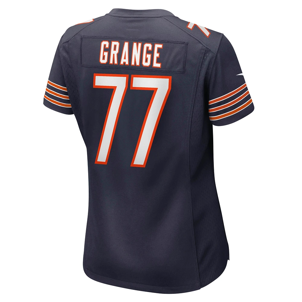 Maillot de joueur retraité Nike Red Grange Navy Chicago Bears pour femme