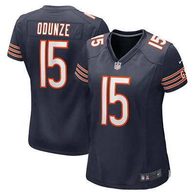 Maillot de match Nike Rome Odunze pour femmes, bleu marine, Chicago Bears