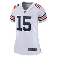 Maillot de match alternatif Nike Rome Odunze blanc des Chicago Bears pour femme