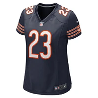 Maillot de match l'équipe Nike Roschon Johnson des Chicago Bears pour femme, bleu marine