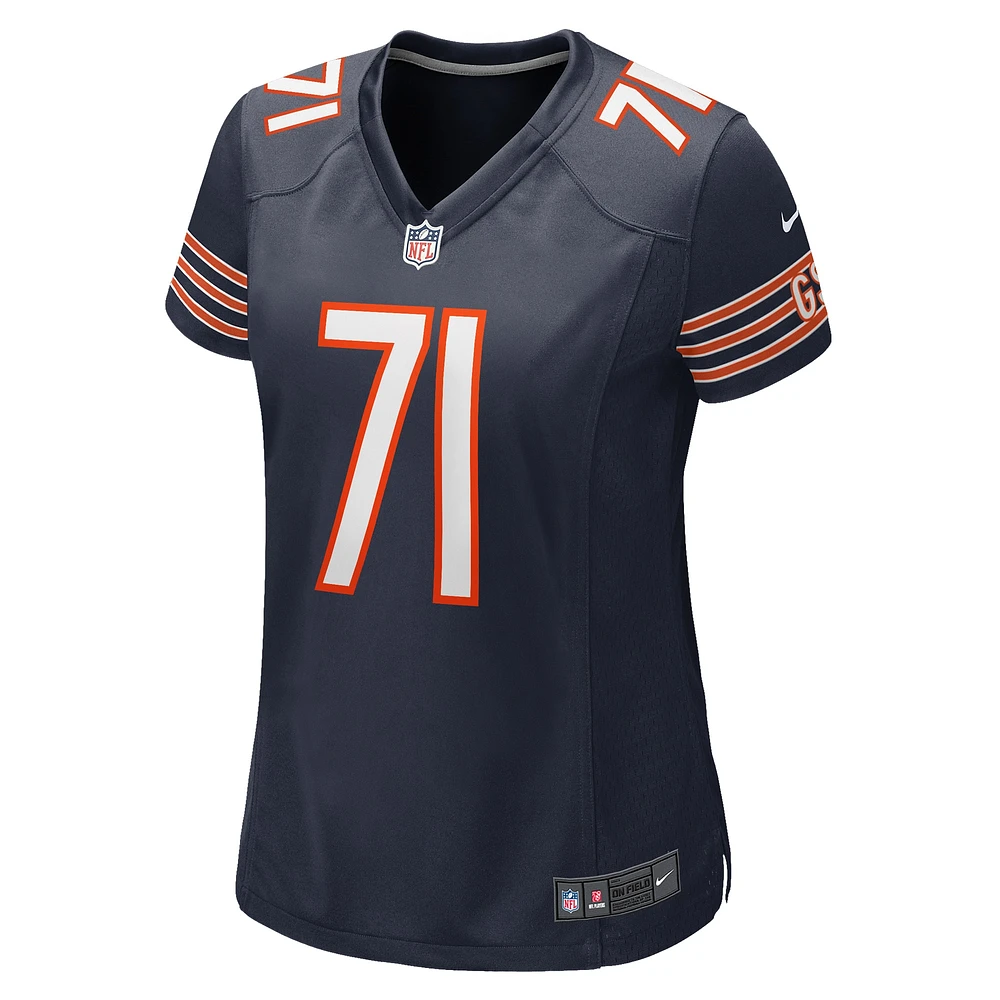 Maillot de match Nike Ryan Bates des Chicago Bears pour femme, bleu marine