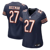 Maillot Nike Swayze Bozeman bleu marine pour femme des Chicago Bears