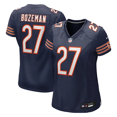 Maillot Nike Swayze Bozeman bleu marine pour femme des Chicago Bears