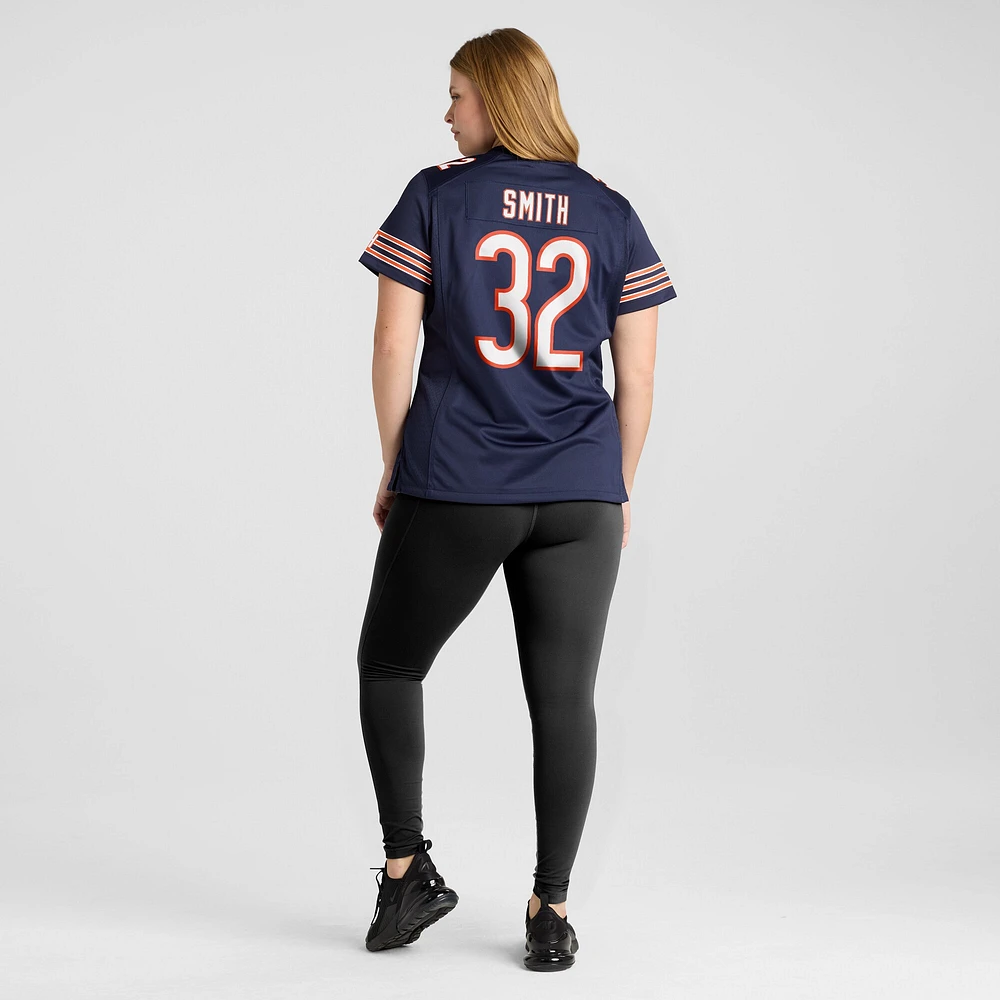 Maillot de match Nike Terell Smith bleu marine pour femme des Chicago Bears