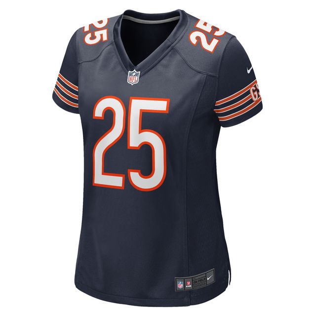 Maillot de joueur match Nike Trestan Ebner pour femmes, bleu marine, Chicago Bears