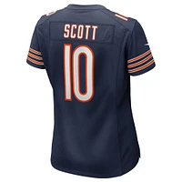 Maillot de match Nike Tyler Scott bleu marine des Chicago Bears pour femme