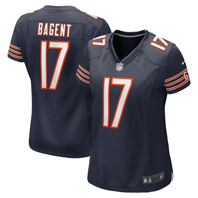 Maillot de match Nike Tyson Bagent pour femme, bleu marine, Chicago Bears