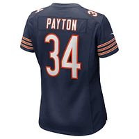 Maillot de joueur retraité Nike Walter Payton pour femme, bleu marine, Chicago Bears Game