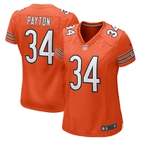 Maillot de joueur retraité Nike Walter Payton orange des Chicago Bears pour femme