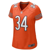 Maillot de joueur retraité Nike Walter Payton orange des Chicago Bears pour femme