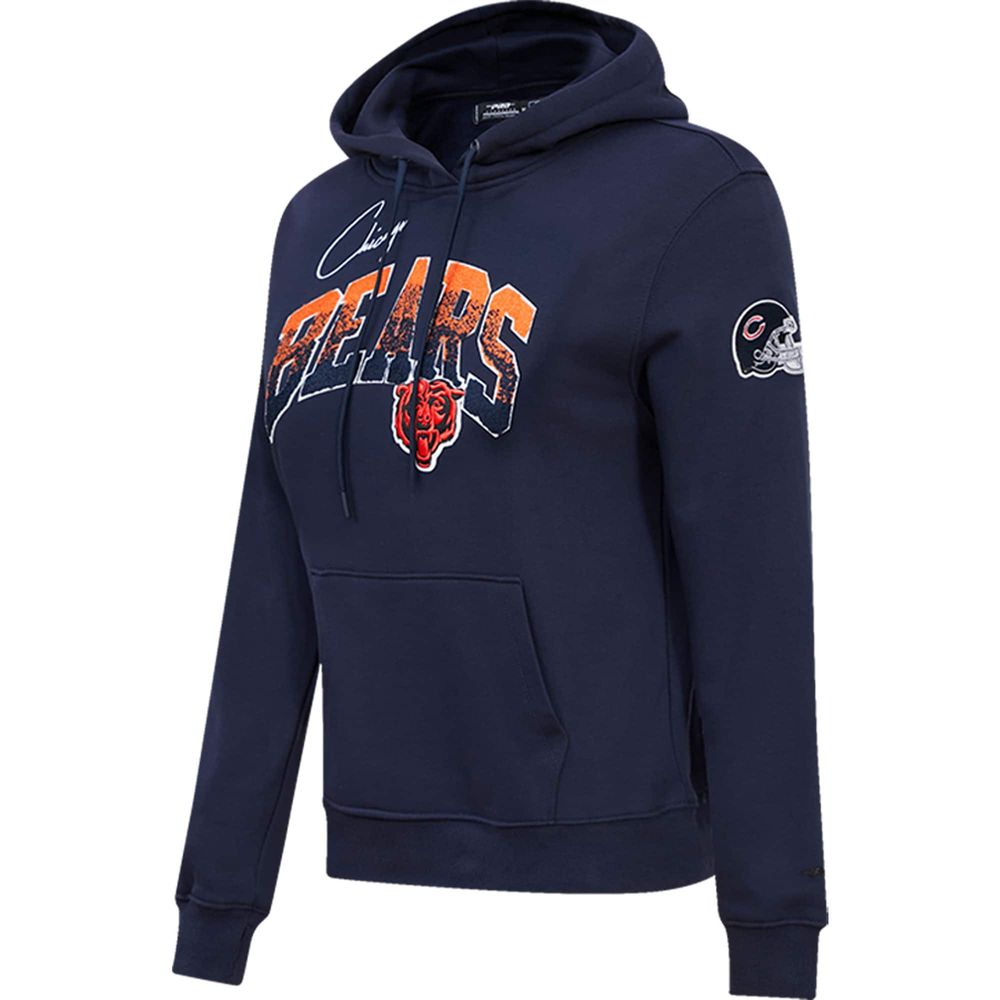 Women's Pro Standard Navy Chicago Bears Local Patch Pullover Hoodie