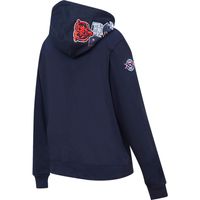 Women's Pro Standard Navy Chicago Bears Local Patch Pullover Hoodie