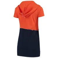 Women's Refried Apparel Orange/Navy Chicago Bears Sustainable Hooded Mini  Dress