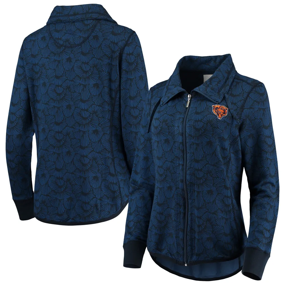 Lids Chicago Bears Tommy Bahama Women's Sport Shell We Dance Tri-Blend  Full-Zip Sweatshirt - Navy