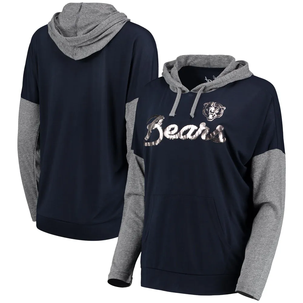 Women's Antigua Navy Chicago Bears Victory Full-Zip Hoodie