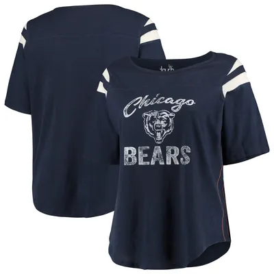 NFL Chicago Bears Women's Plus Size Short Sleeve V-Neck T-Shirt - 1X