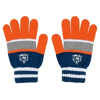 Ensemble gants et écharpe à rayures Chicago Bears pour femme WEAR by Erin Andrews