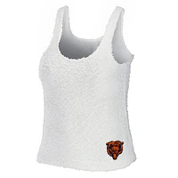 Women's WEAR by Erin Andrews Cream Chicago Bears Plus Cozy Scoop Neck Tank Top & Pants Set