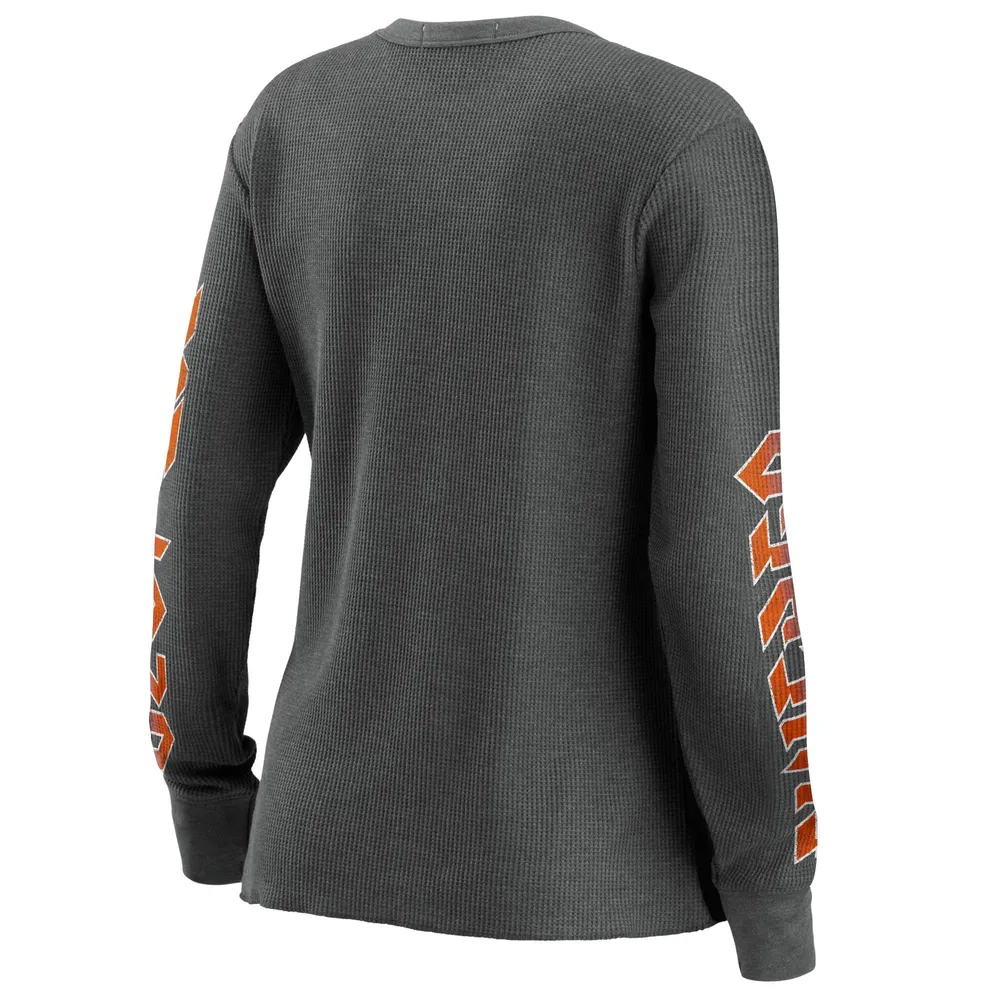 T-shirt thermique à manches longues WEAR by Erin Andrews pour femmes, gris, Chicago Bears