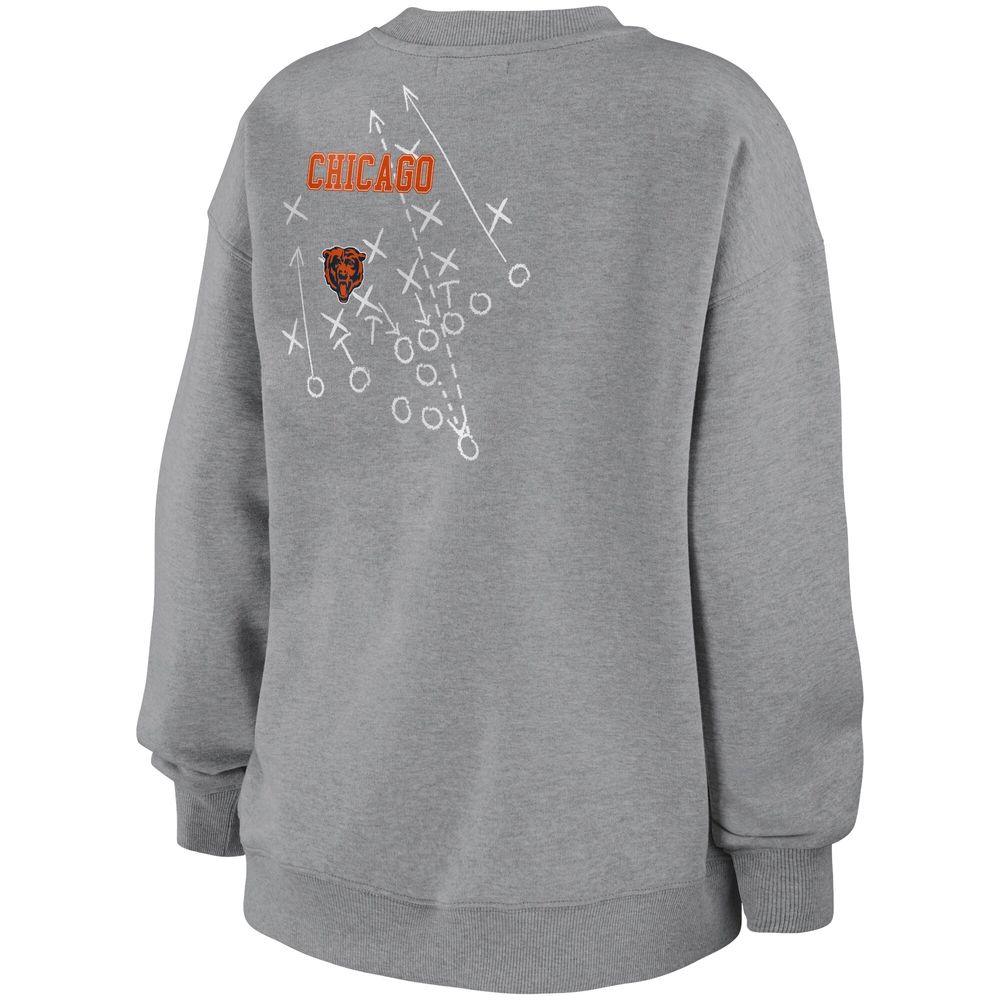 WEAR by Erin Andrews Women's WEAR by Erin Andrews Heathered Gray Chicago  Bears Pullover - Sweatshirt