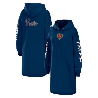 Chicago Bears WEAR by Erin Andrews Women's Hoodie Dress - Navy